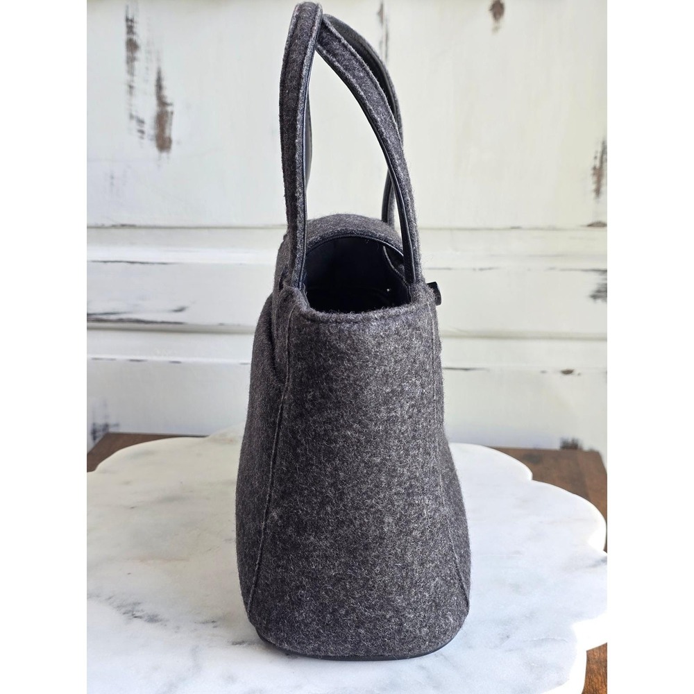 Coach 8189 Vintage Japan Exclusive Wool Felt Mini Tote Bag Rare - Picture 5 of 12